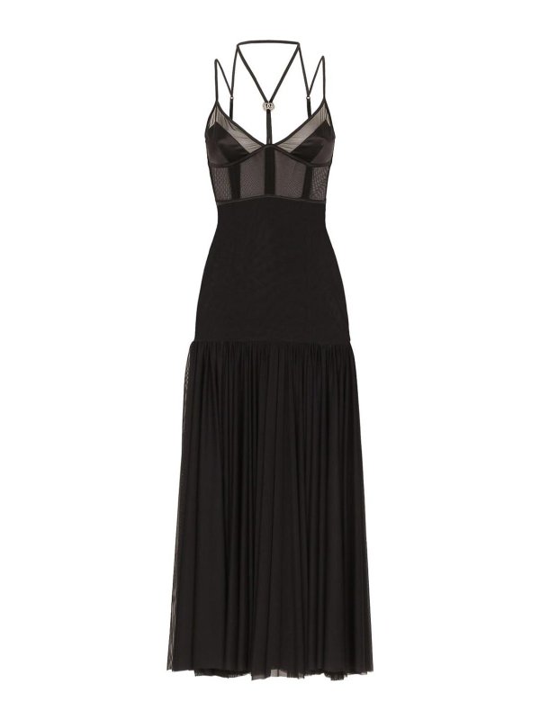 DOLCE & GABBANA: ニーレングスドレス - 膝丈ドレス - 黒