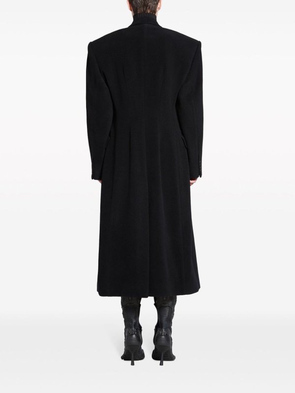 The Best Shops BALENCIAGA: knee length coats - Black jacket