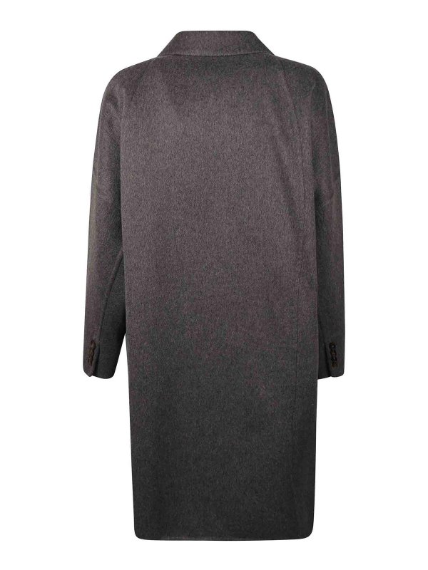 BRUNELLO CUCINELLI: Abrigos semilargos online - Abrigo Midi - Negro