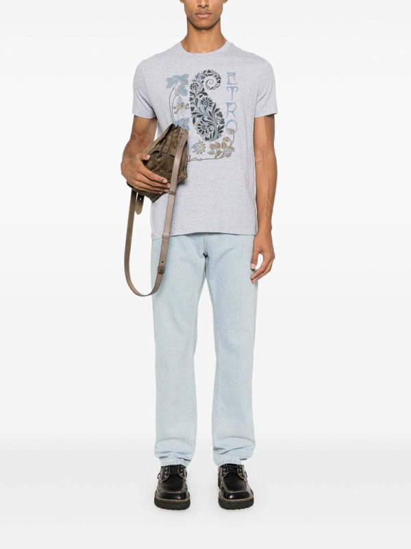 ETRO: Tシャツ online - Tシャツ - 黒
