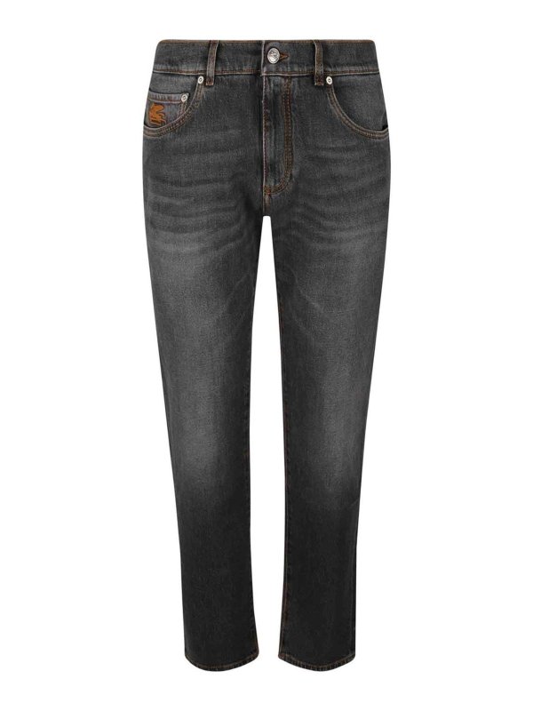 ETRO: Jeans évasés - Jean Bootcut - Bleu