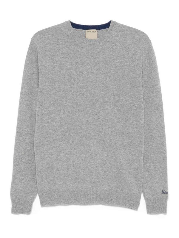 WOOLRICH: U-Boot-Ausschnitt - U-Boot-Pullover - Grau
