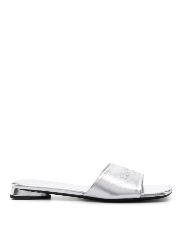 BALENCIAGA: sandals - Silver sandals