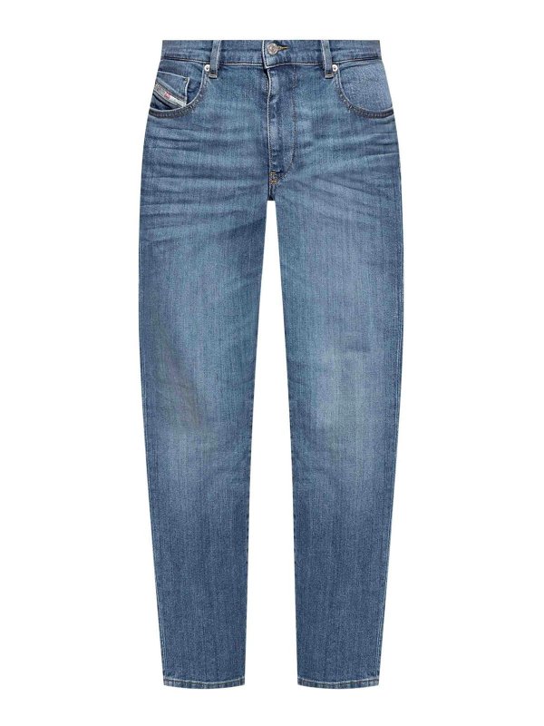 DIESEL: ストレートジーンズ - ストレートジーンズ - ライトウォッシュ