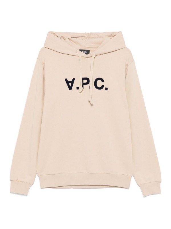 A.P.C.: スウェット＆セーター - スウェットシャツ/セーター - ベージュ