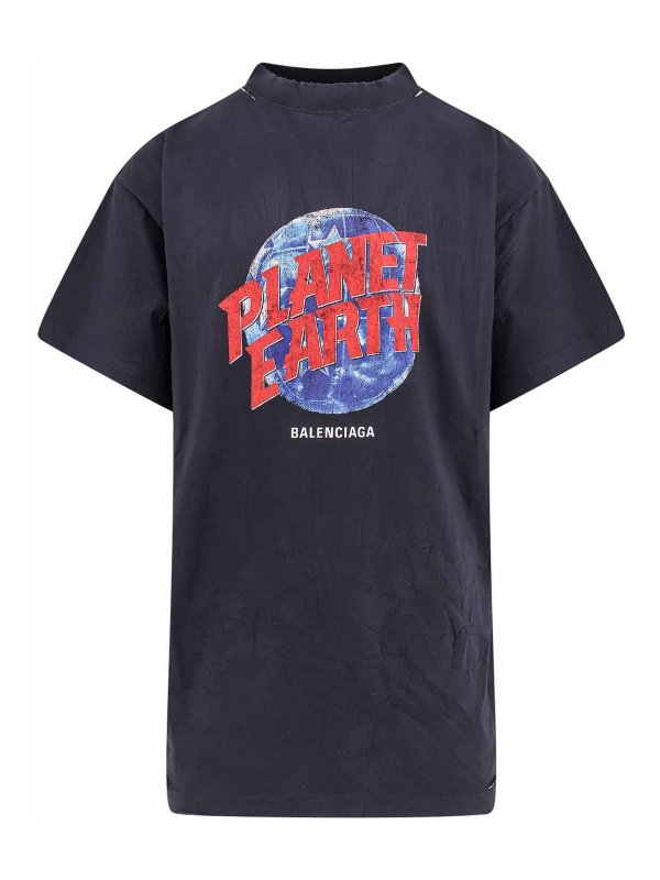 BALENCIAGA: Tシャツ - Tシャツ - 黒