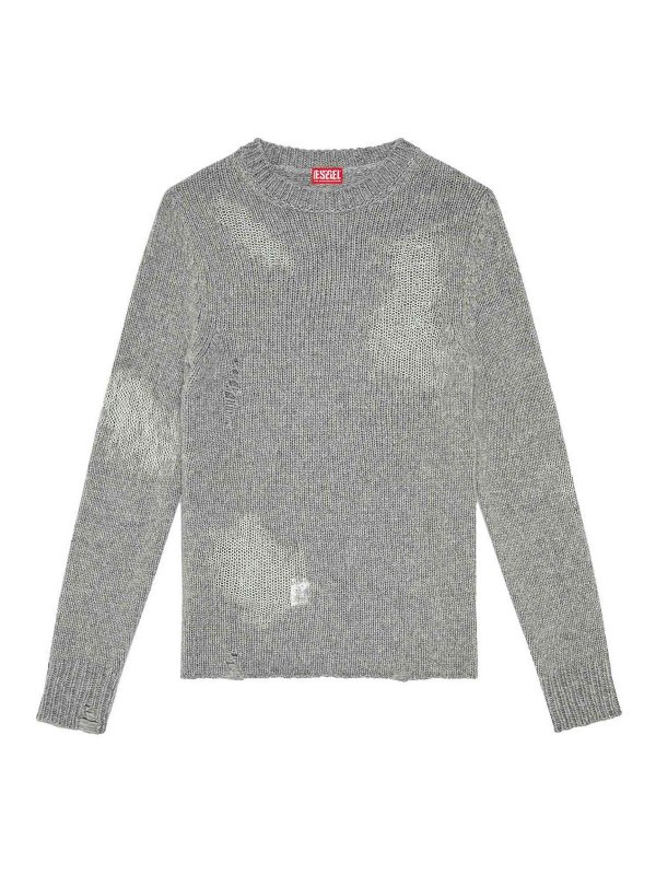 DIESEL: クルーネック - クルーネック - グレー