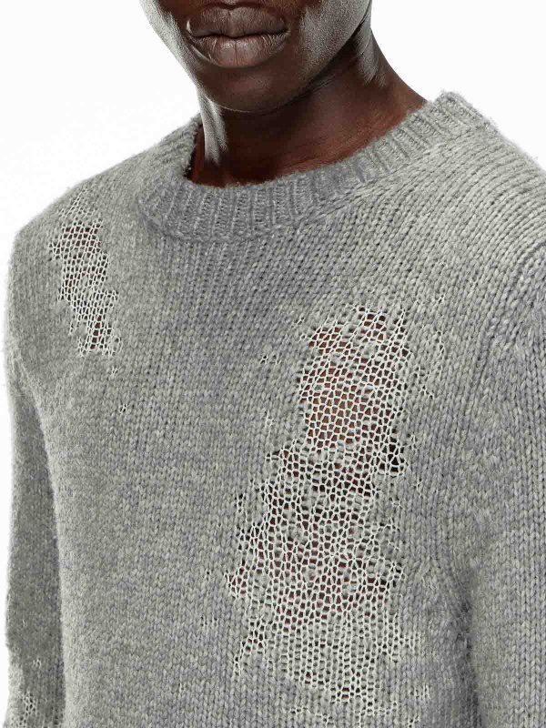 クルーネック - グレー shop online: DIESEL