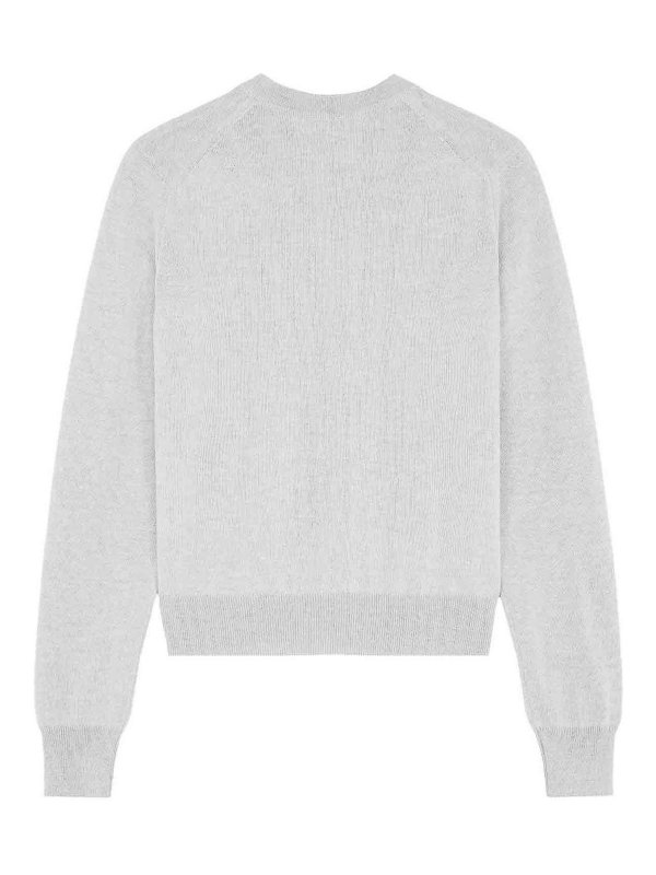 MAISON KITSUNÉ: Pull col rond online - Pull Col Rond - Gris