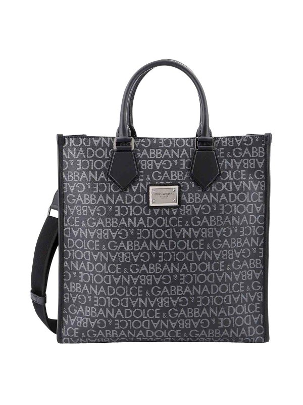 DOLCE & GABBANA: トートバッグ - トートバッグ - ブルー