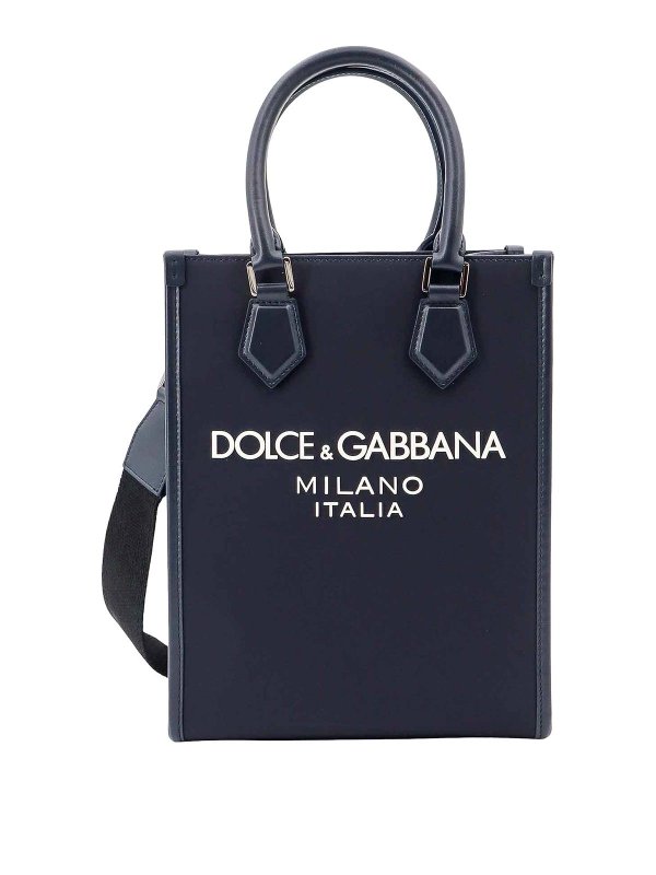 DOLCE & GABBANA: トートバッグ - トートバッグ - ブルー