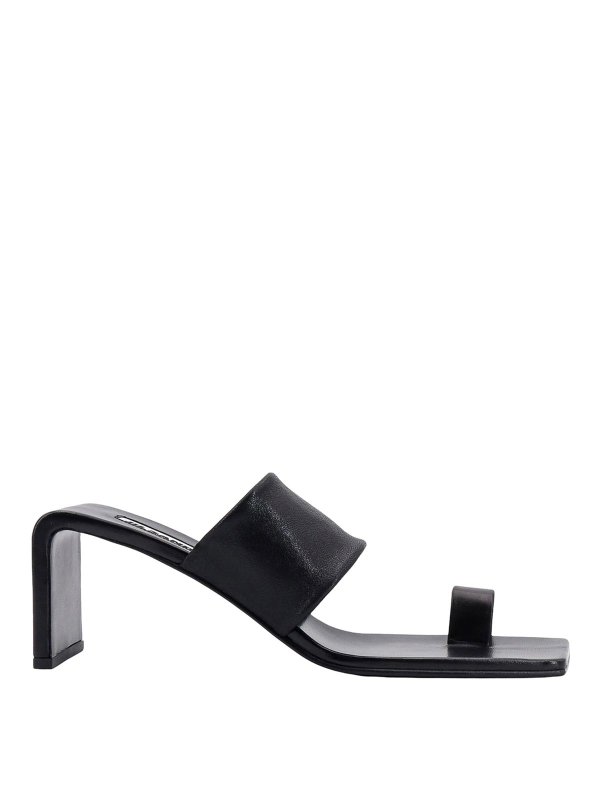 JIL SANDER: Sandalias - Sandalias - Negro