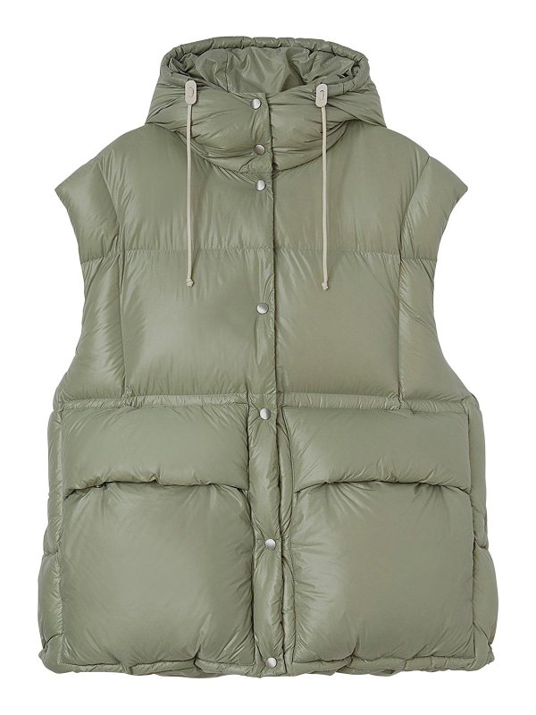 JIL SANDER: ダウン・ハイテクジャケット - ダウンジャケット - 黒