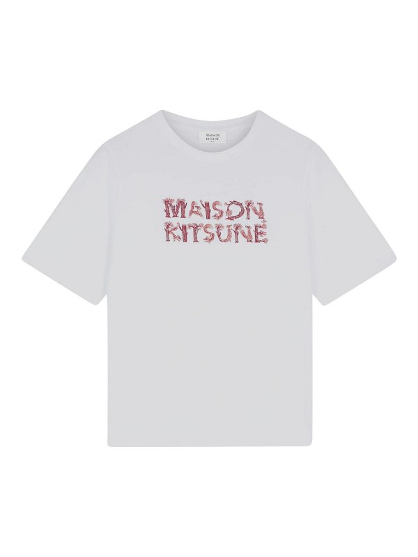 MAISON KITSUNÉ: Tシャツ - Tシャツ - 白