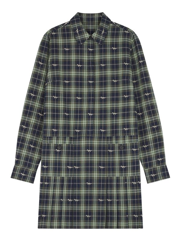 MAISON KITSUNÉ: ニーレングスドレス - 膝丈ドレス - ブルー