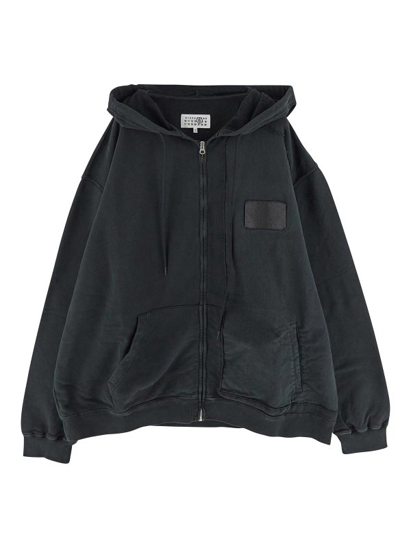 MM6 MAISON MARGIELA: Sweatshirts & Pulls - Sweat-Shirts - Noir