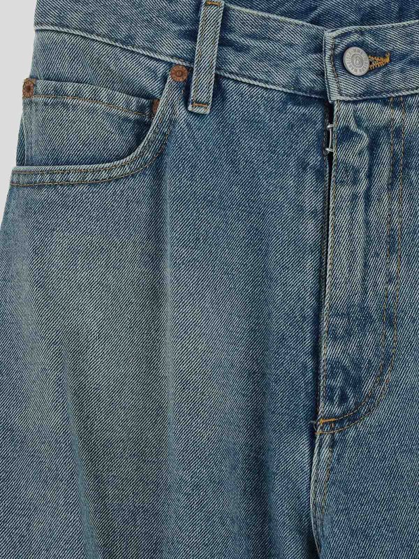 The Best Shops MM6 MAISON MARGIELA: ブーツカットジーンズ - ブーツカットジーンズ - ブルー