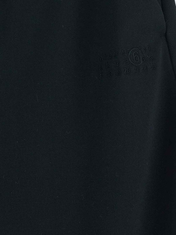 The Best Shops MM6 MAISON MARGIELA: カジュアルトラウザー - カジュアルパンツ - 黒