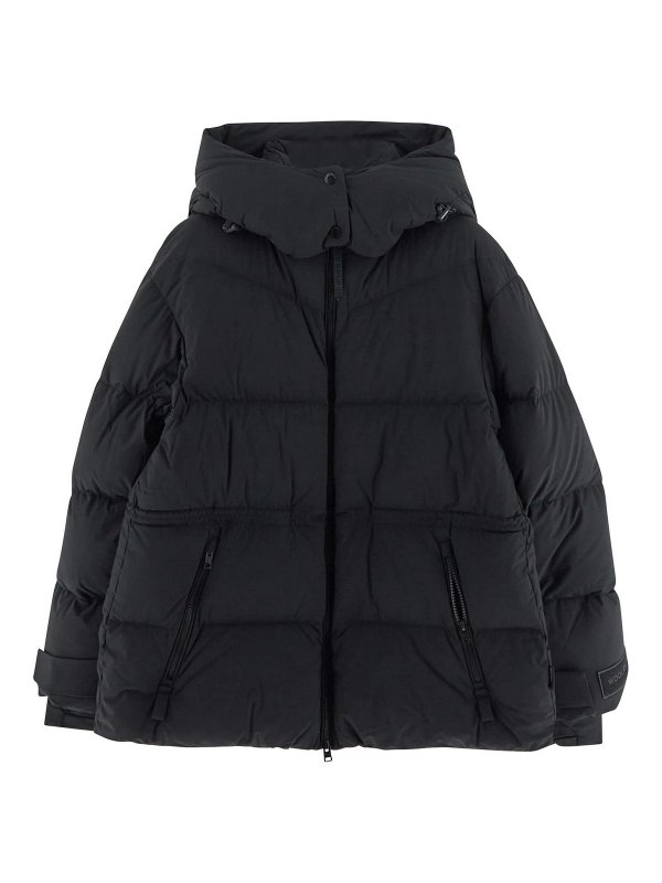 WOOLRICH: Kurze Daunenjacken - Blazer - Schwarz