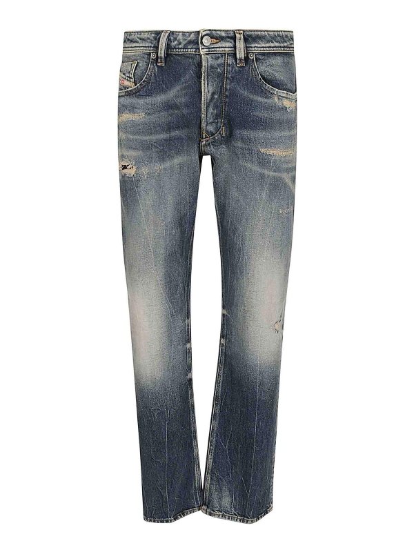 DIESEL: straight leg jeans - 5 Pockets