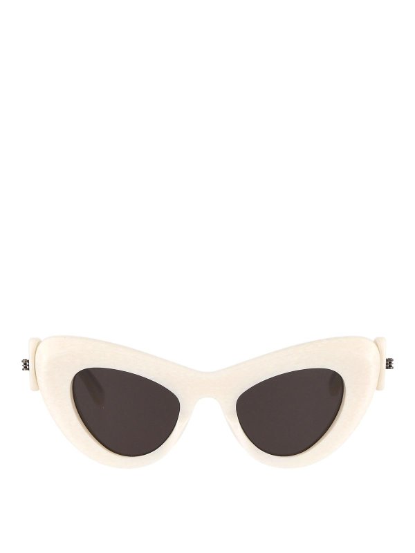 BALENCIAGA: Sonnenbrillen - Sonnenbrille - Weiß
