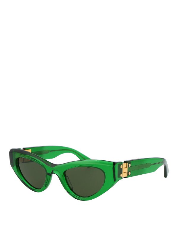 BOTTEGA VENETA: Lunettes de soleil online - Lunettes De Soleil - Vert