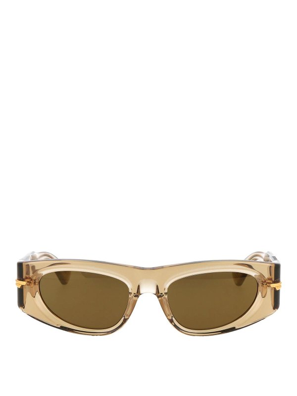 BOTTEGA VENETA: サングラス - サングラス - ブラウン