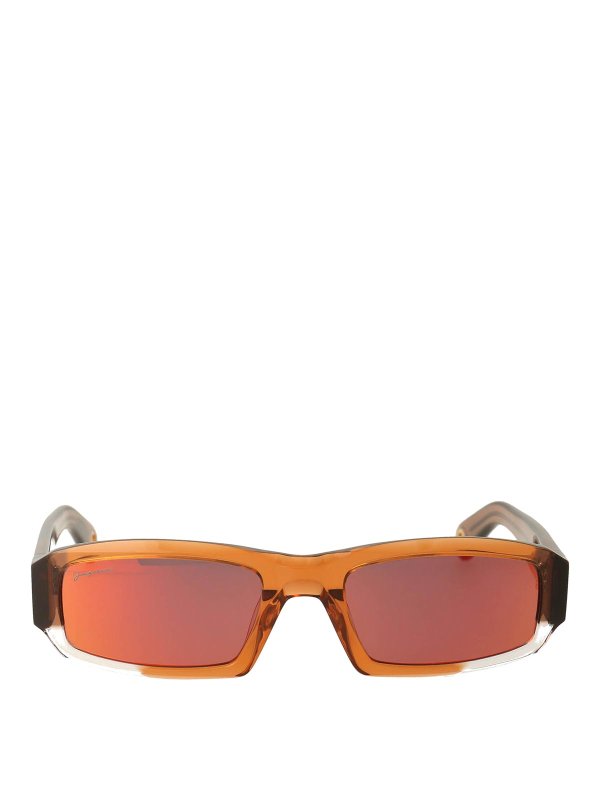 JACQUEMUS: サングラス - サングラス - ブラウン