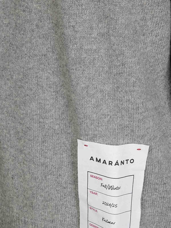 The Best Shops AMARANTO: crew necks - Broken Crew Neck Sweater