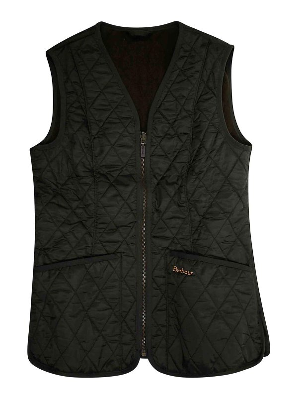 BARBOUR: gilet - Gilet Fodera Betty in Pile Interno Pile