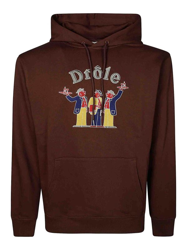 DRÔLE DE MONSIEUR: スウェット＆セーター - スウェットシャツ/セーター - ブラウン