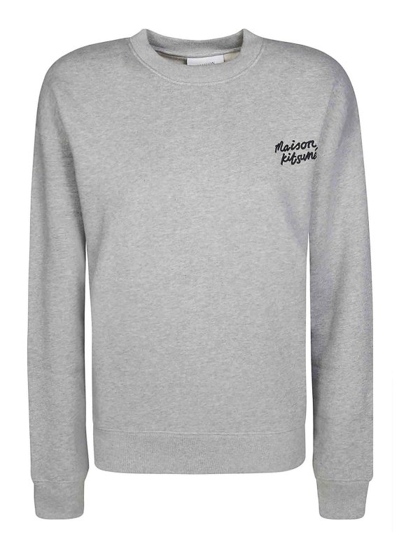 MAISON KITSUNÉ: Sweatshirts & Sweaters - Logo Crew Neck Sweatshirt