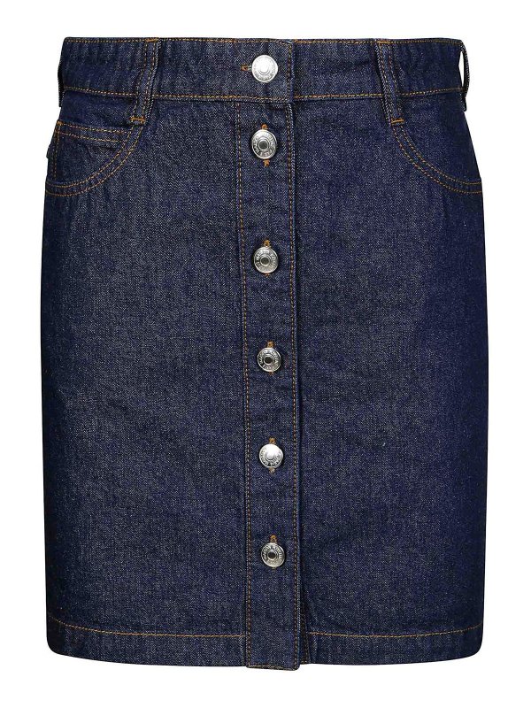 MAISON KITSUNÉ: Miniröcke - Minirock - Blau
