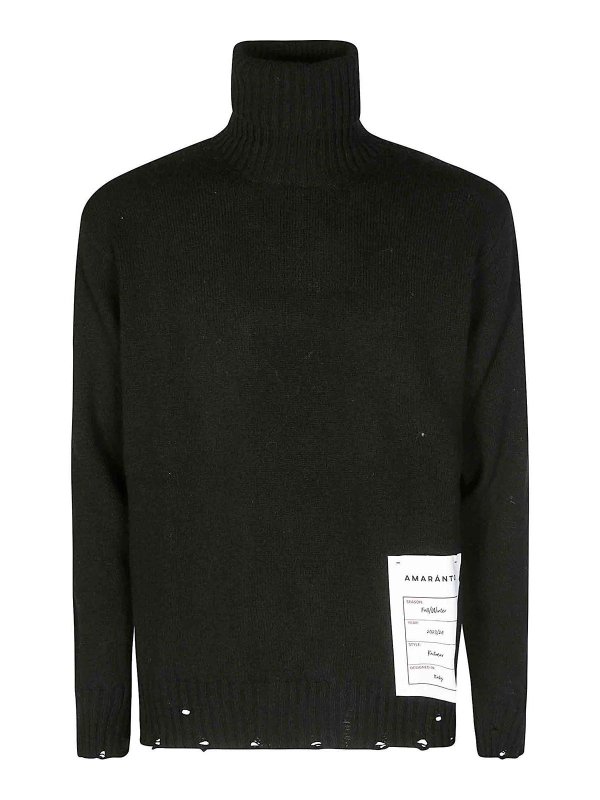 AMARANTO: タートルネック - タートルネック/ポロネック - 黒