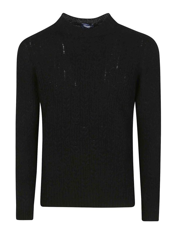 DRUMOHR: cardigans - Gc Treccia Spiga Lambswool