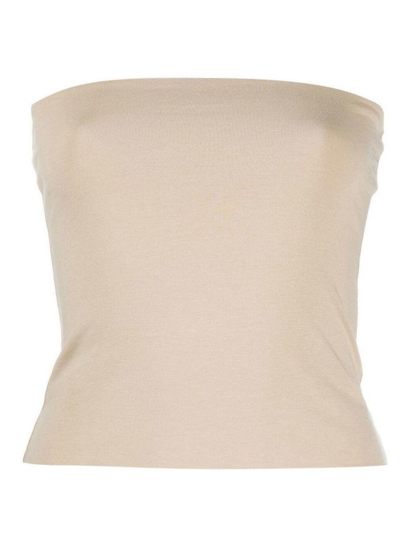 BRUNELLO CUCINELLI: Tops y camisetas sin mangas - Top - Blanco
