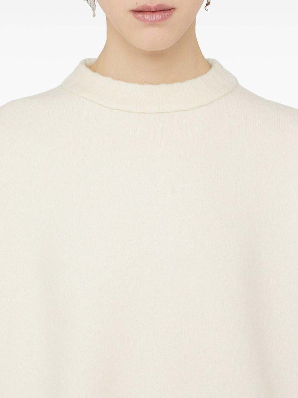 The Best Shops JIL SANDER: Pull col rond - Pull Col Rond - Marron