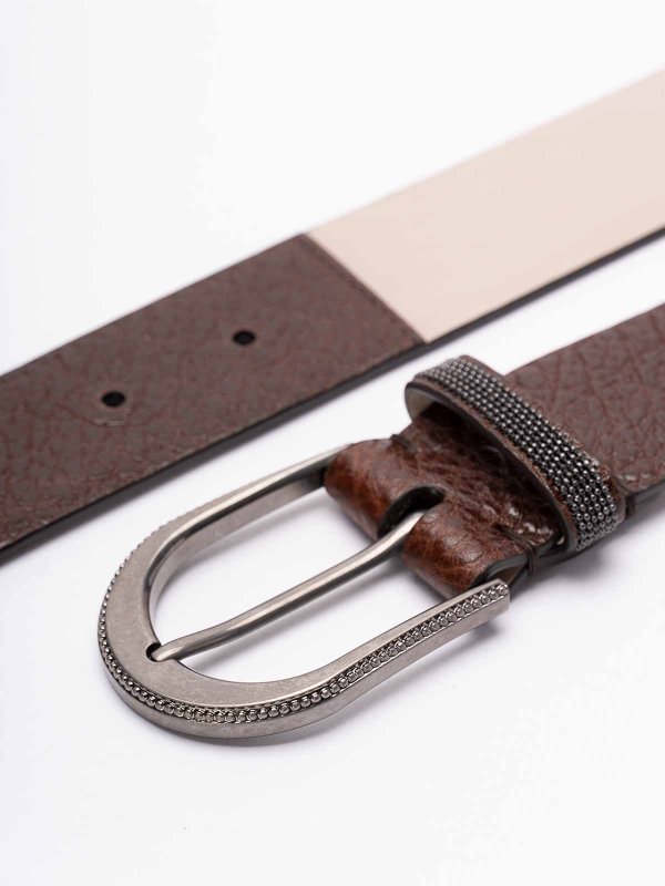 BRUNELLO CUCINELLI: ベルト online - ベルト - ブラウン