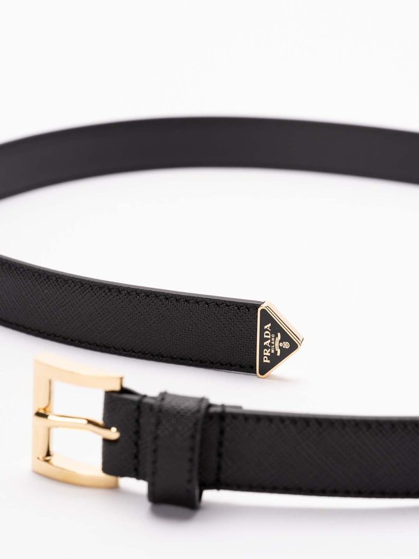 PRADA: belts online - Saffiano Leather Belt