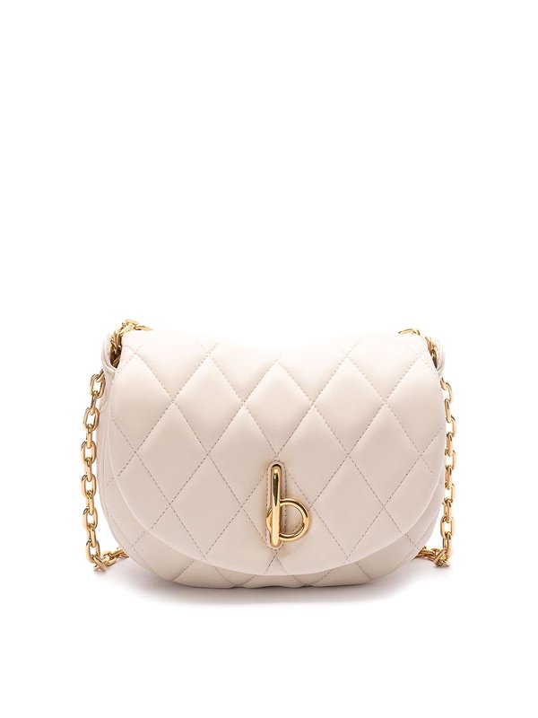 BURBERRY: クロスボディバッグ - クロスボディバッグ - 白