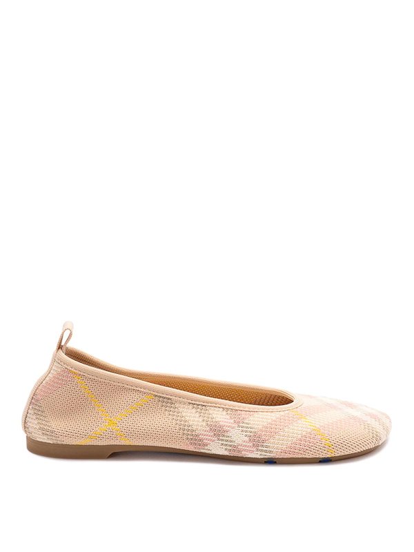 BURBERRY: flat shoes - `Baby` `Check` Ballerinas