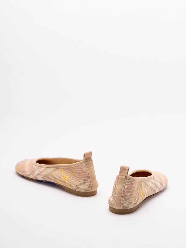 The Best Shops BURBERRY: flat shoes - `Baby` `Check` Ballerinas