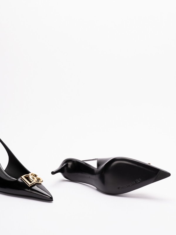 Slingbacks With `Dg` Logo shop online: DOLCE & GABBANA