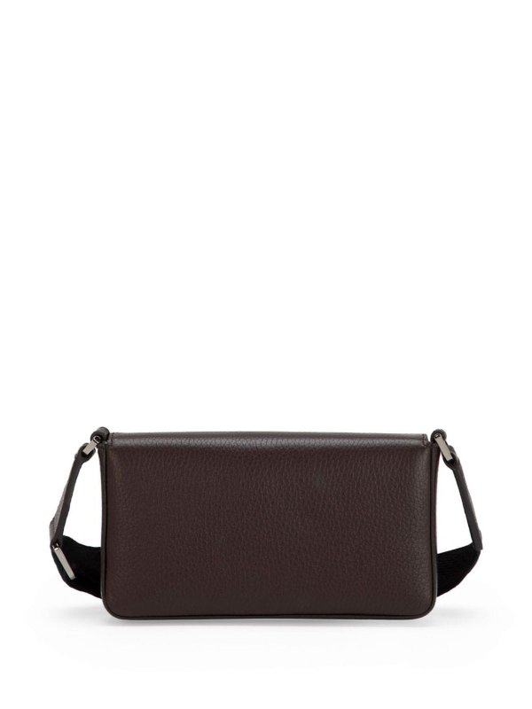DOLCE & GABBANA: cross body bags online - Leather Shoulder Bag With Embossed Logo