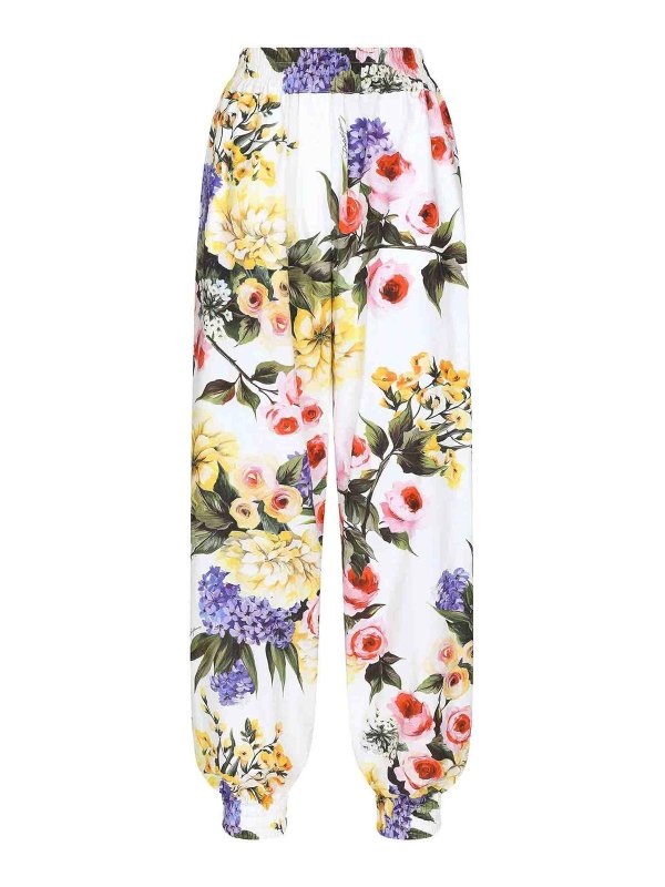 DOLCE & GABBANA: pantaloni casual - Pantaloni floreali