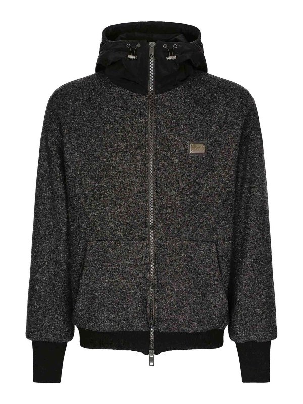 DOLCE & GABBANA: カジュアルジャケット - カジュアルジャケット - ダークグレー