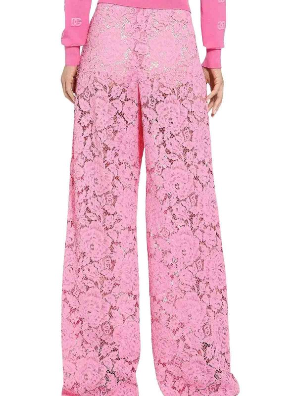 DOLCE & GABBANA: casual trousers online - Lace Pants