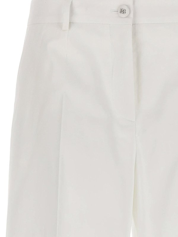 The Best Shops DOLCE & GABBANA: Pantalons casual - Pantalons Décontractés - Blanc