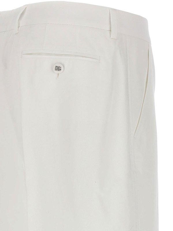Pantalons Décontractés - Blanc shop online: DOLCE & GABBANA