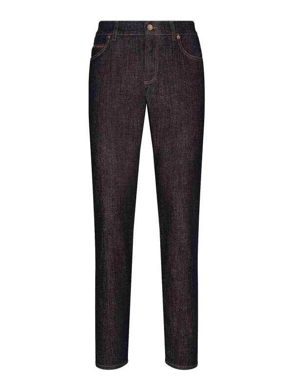 DOLCE & GABBANA: ブーツカットジーンズ - ブーツカットジーンズ - ダークブルー